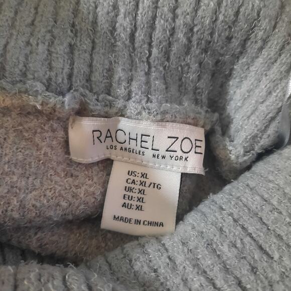 Rachel Zoe Womens Camo Pattern Cowl Neck Long Sleeve Sweater Size XL - Picture 3 of 5